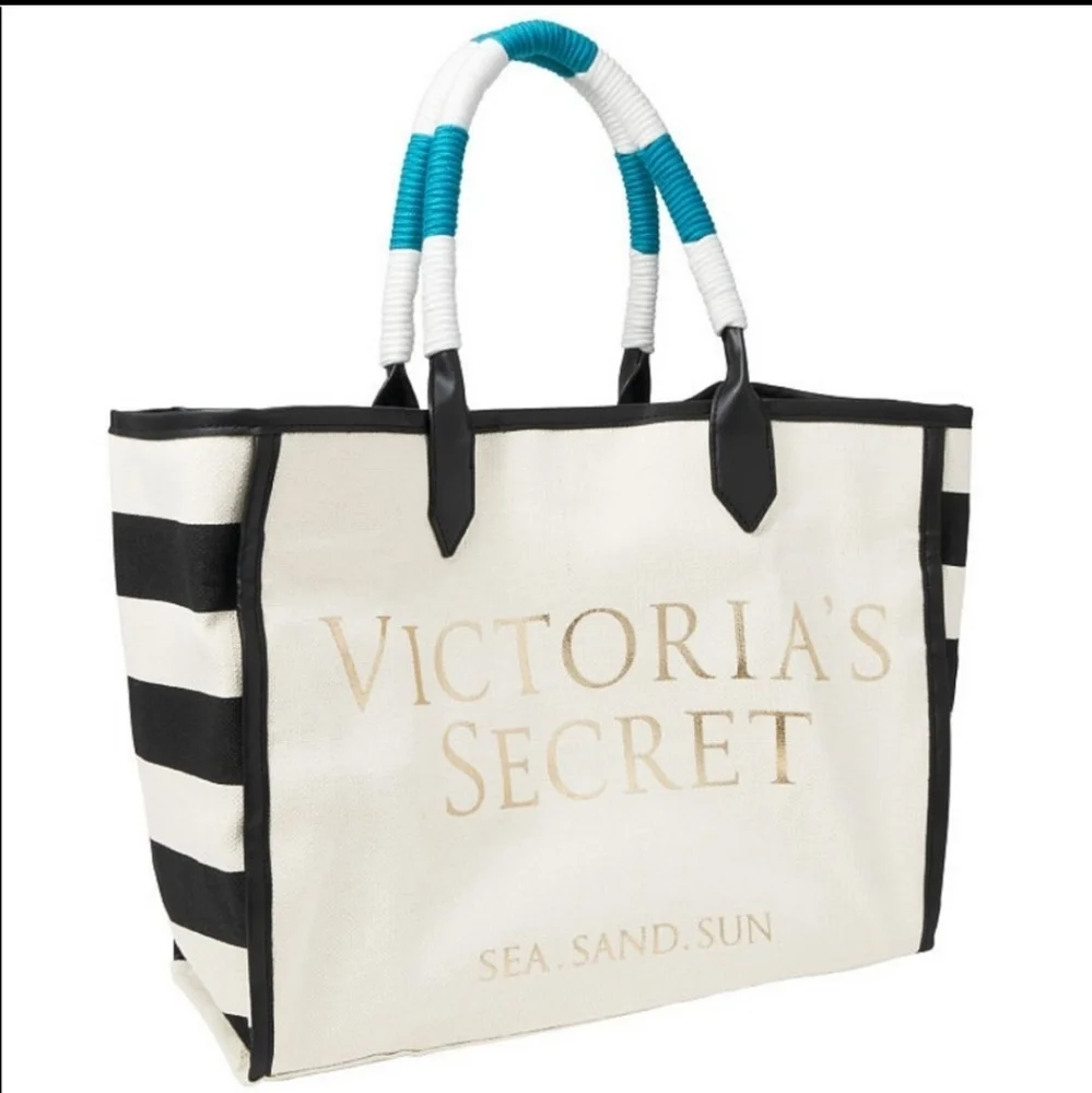 Victorias Secret Canvas Tote Bag - Picture 3 of 5